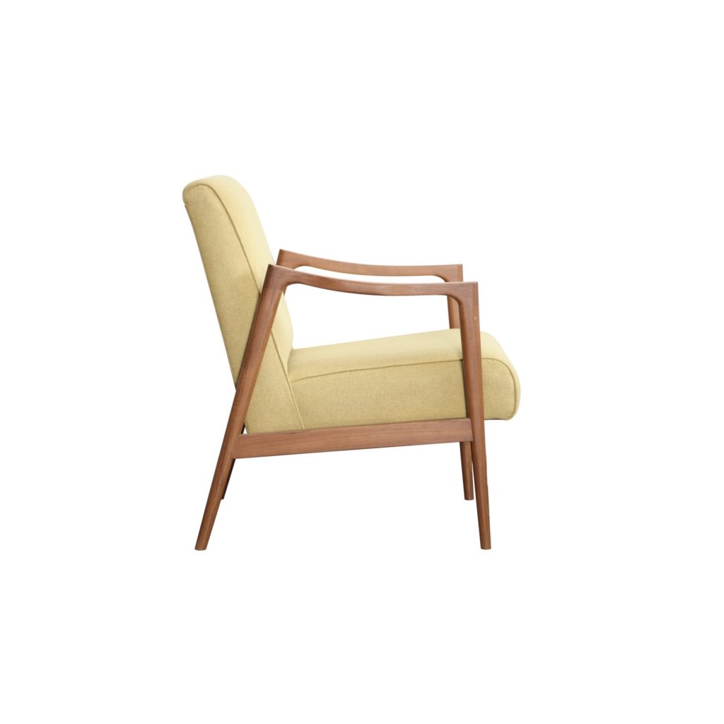 Teak sofa green kiwi 1 seater custom sofa hotel project indonesia vintage design interior